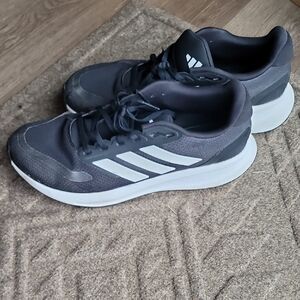 Adidas Men's 12 Runfalcon 5 Wide Cloudfoam Running Shoes Black